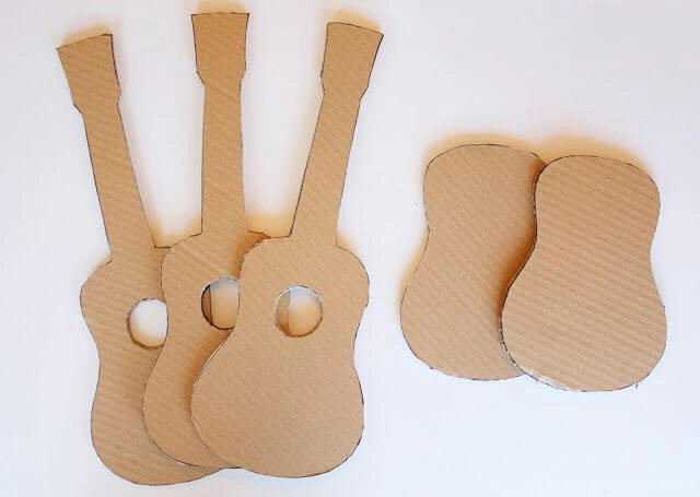 cách làm đàn guitar bằng bìa cứng