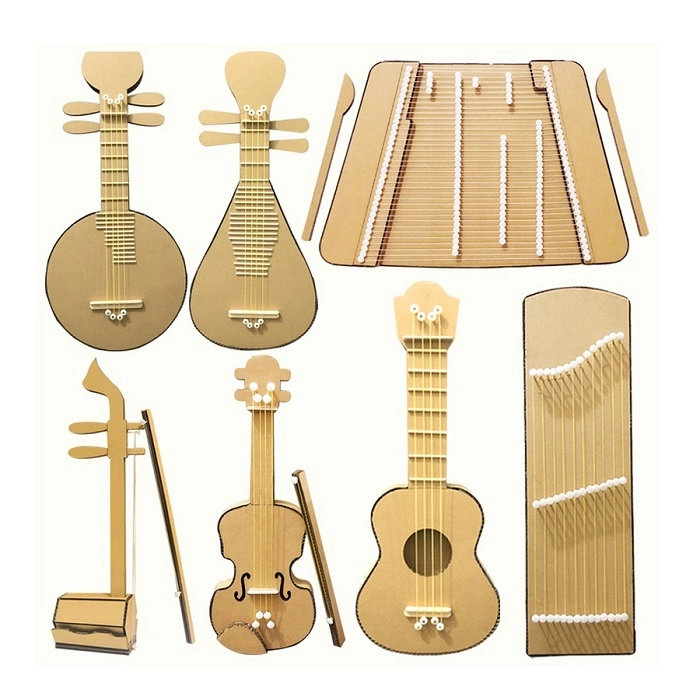 cách làm đàn guitar bằng bìa cứng