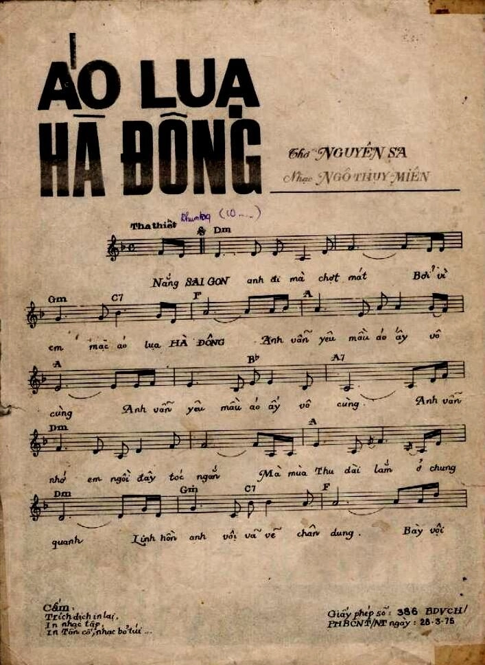 Áo Lụa Hà Đông​​ - Ngọc Tân | Lời bài hát, hợp âm, MV