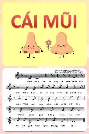 Cái mũi​​ - Nhạc thiếu nhi | Lời bài hát, hợp âm, MV