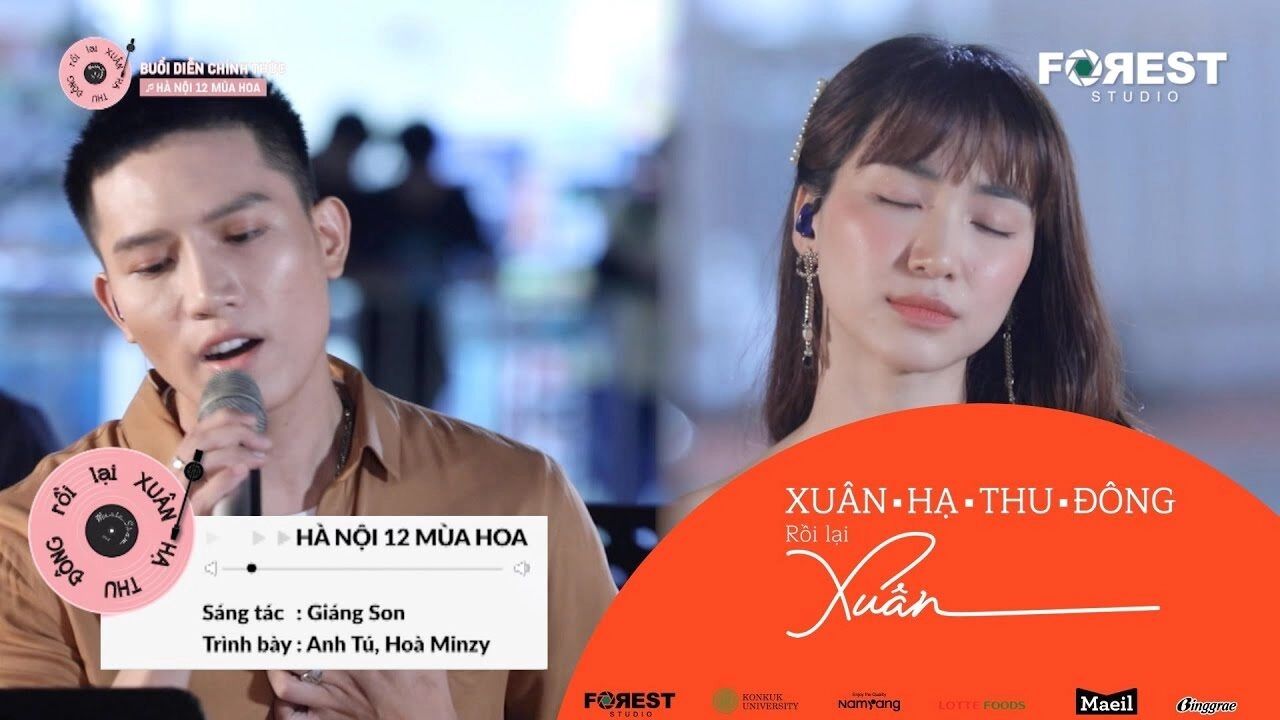 Hà Nội 12 Mùa Hoa​​ - Anh Tú và Hòa Minzy | Lời bài hát, hợp âm, MV